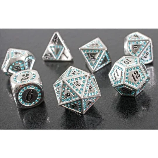 Ice Gem 7-Piece Metal Dice Set - Image 3