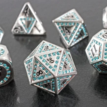 Ice Gem 7-Piece Metal Dice Set - Image 4