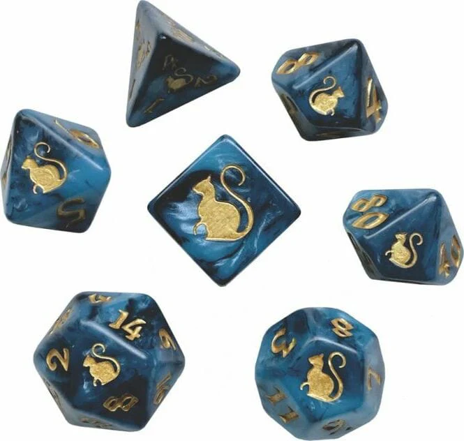 Kitty Clacks® Bast Polyhedral Dice Set - Image 2