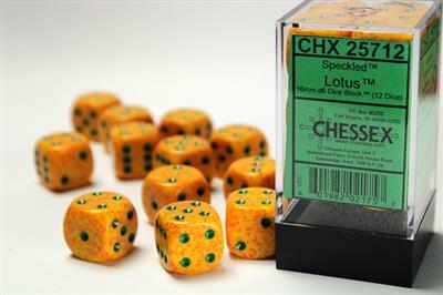 Speckled® 16mm D6 Lotus™ Dice Block™ (12 dice) - Image 5