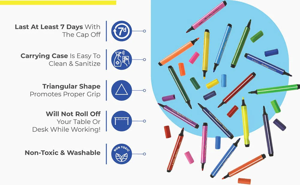 Magic Stix Washable Markers Set - Image 14