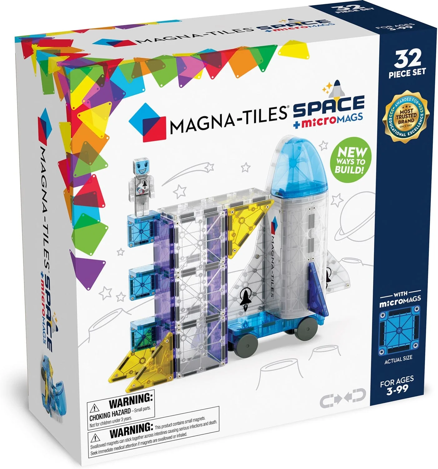 Magna-Tiles Space 32 Piece Set - Image 4