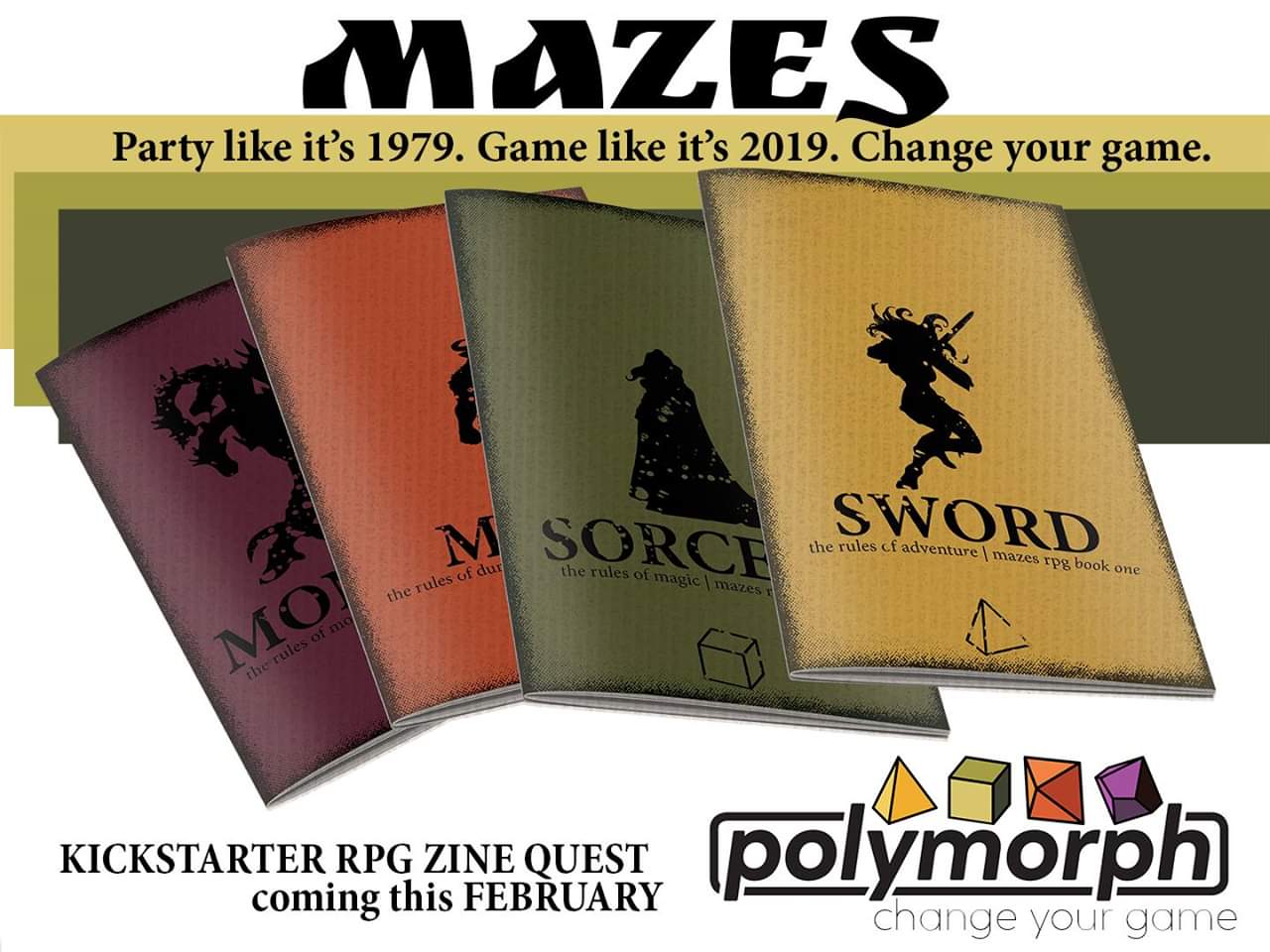 Mazes RPG of Dice, Danger, and Dungeons (4 Book set)