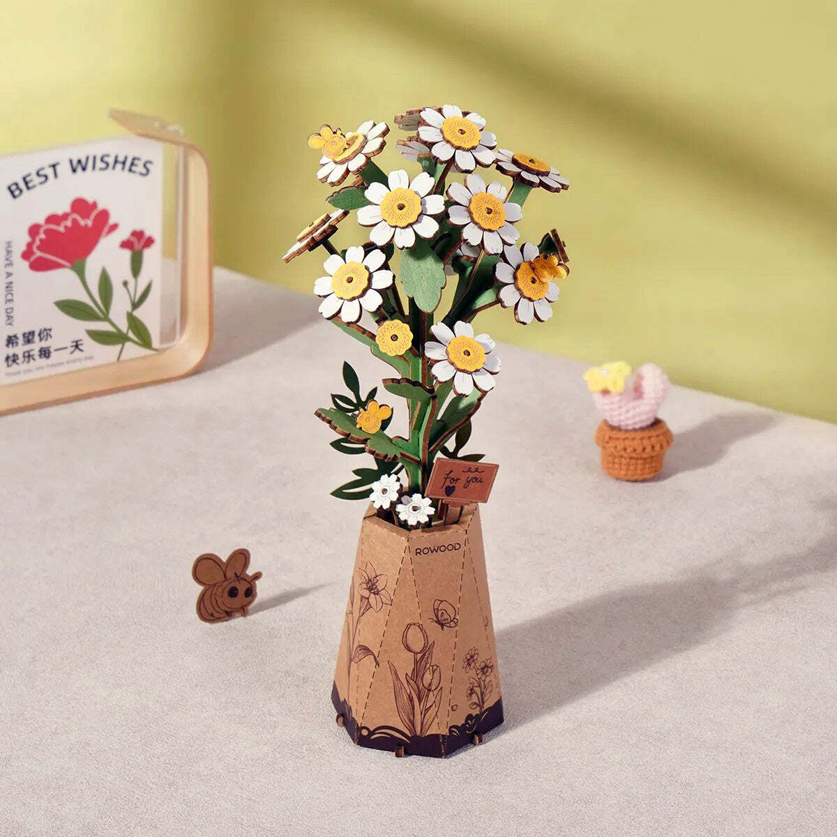 Modern Wooden Puzzle: Chamomile - Image 4