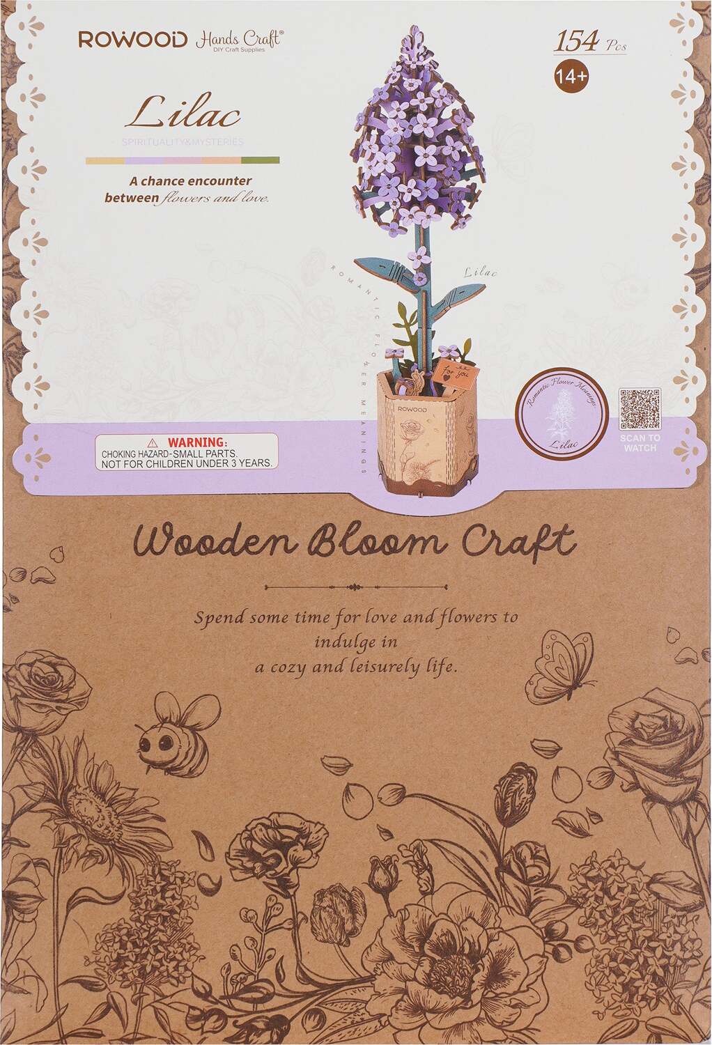 Modern Wooden Puzzle: Lilac - Image 5