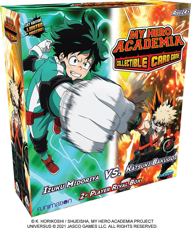 My Hero Academia CCG: Izuku vs Katsuki 2-Player Rival Deck
