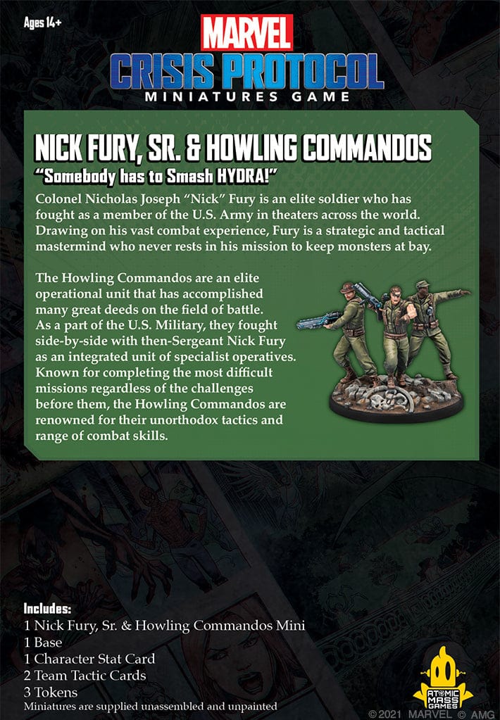 Marvel: Crisis Protocol - Nick Fury, Sr. & Howling Commandos - Image 6