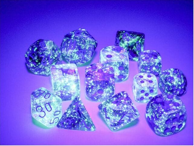 Nebula® 12mm D6 Nocturnal™/blue Luminary™ Dice Block™ (36 dice) - Image 4