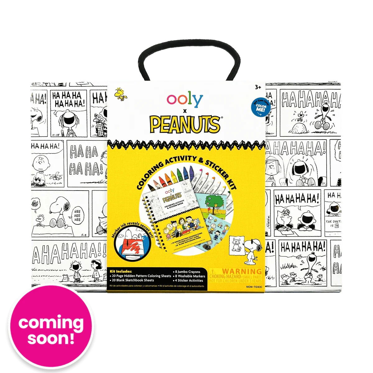 OOLY x Peanuts Coloring Activity & Sticker Kit