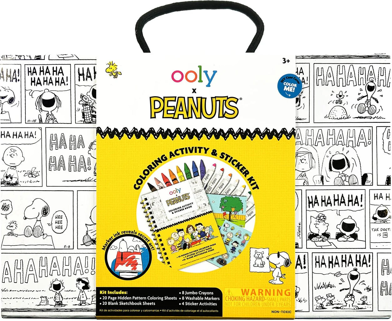 OOLY x Peanuts Coloring Activity & Sticker Kit - Image 2