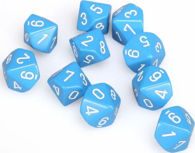 Opaque: Poly D10 Light Blue/Whi - Image 2