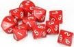 Opaque: Poly D10 Red/White (10) - Image 4