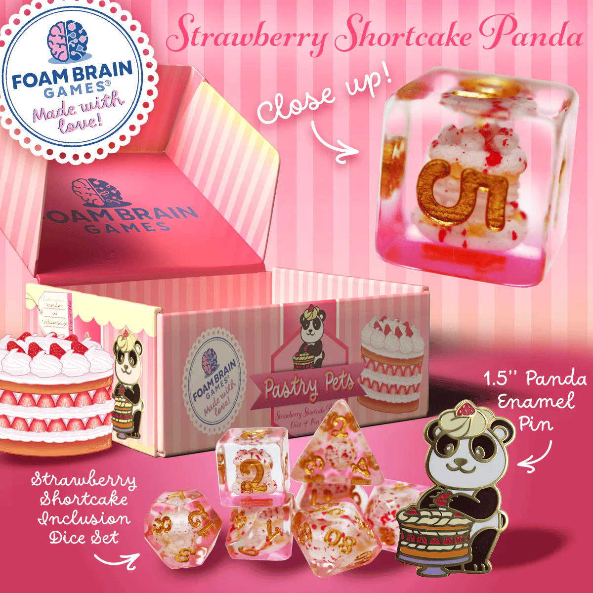 Pastry Pets - Pin & RPG Dice Set - Image 10