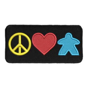 Peace Love and Meeples Patch