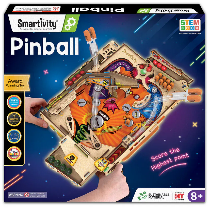 Pinball Machine | Build-It-Yourself STEAM Kit | 8 + Years