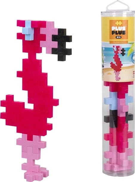 Plus-Plus BIG Tube Flamingo - 15 pcs - Image 4