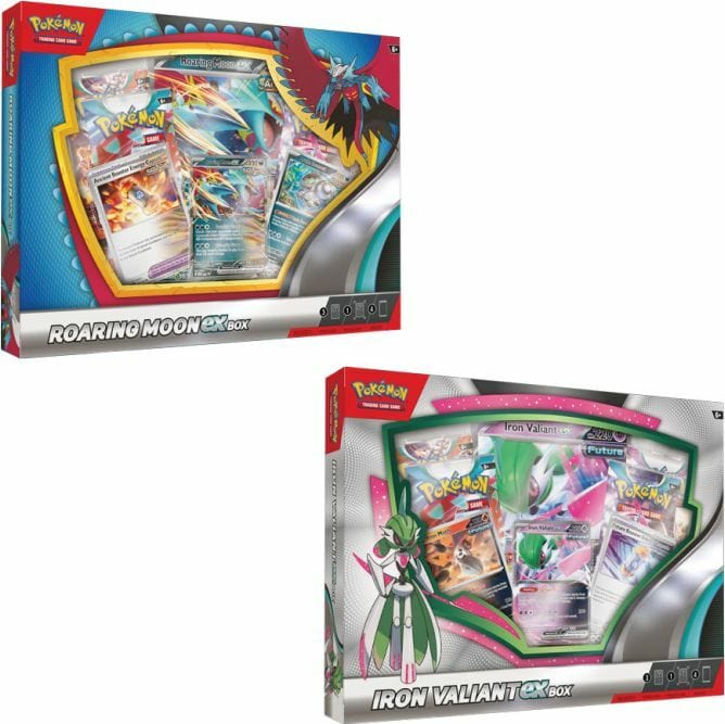 Pokemon TCG Roaring Moon/Iron Valiant EX Box