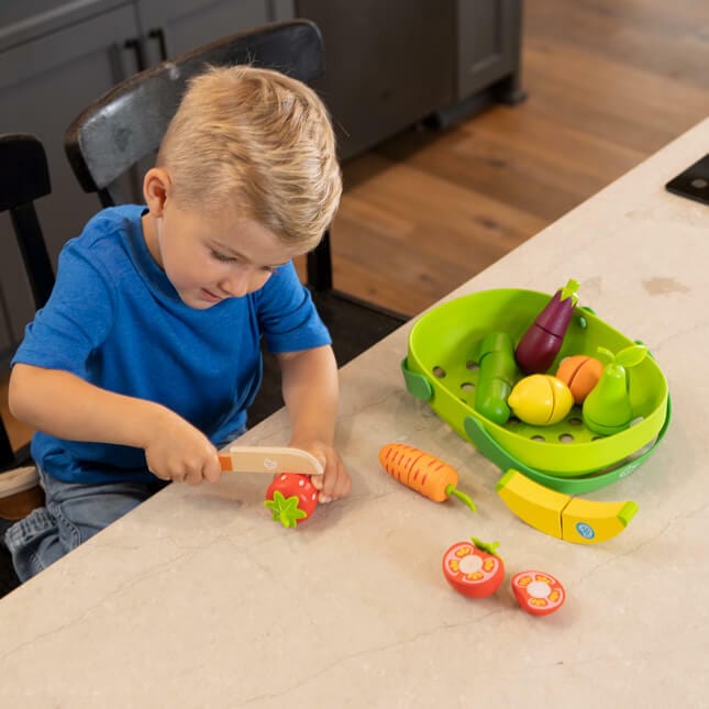 Pretendables Fruit & Veggie Basket Set - Image 5