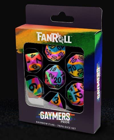 PRIDE Silicone Dice (NINE STYLES): Non Binary - Image 2