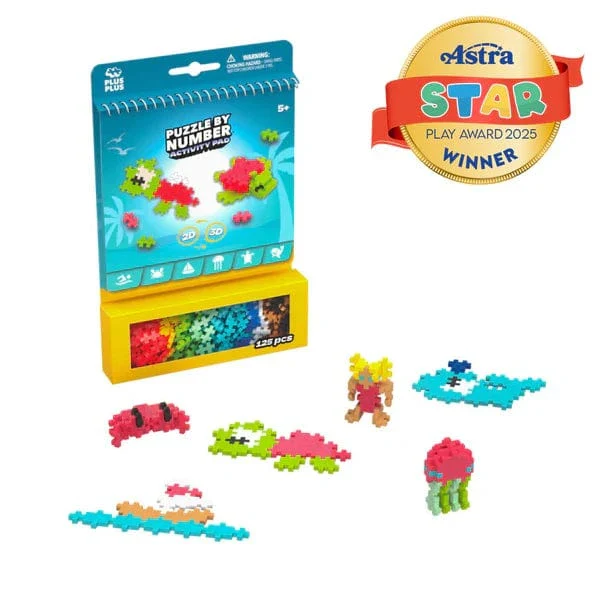 Puzzle by Number - Activity Pad - Ocean