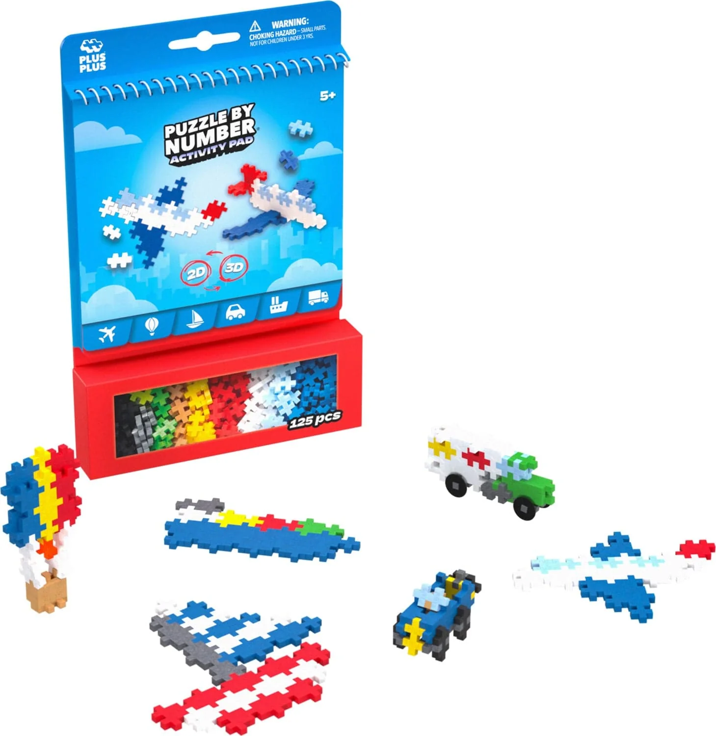 Puzzle by Number - Activity Pad - Transportation - Image 2