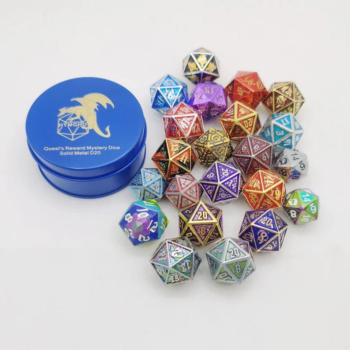 Quest's Reward Mystery Dice Solid Metal D20