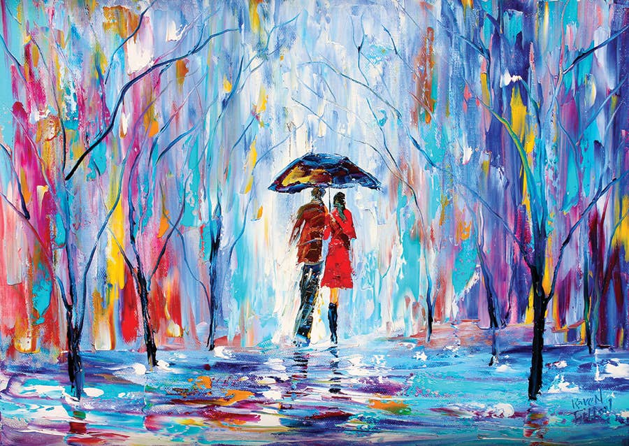 Rainy Love 1000pc Enjoy Puzzle - Image 2