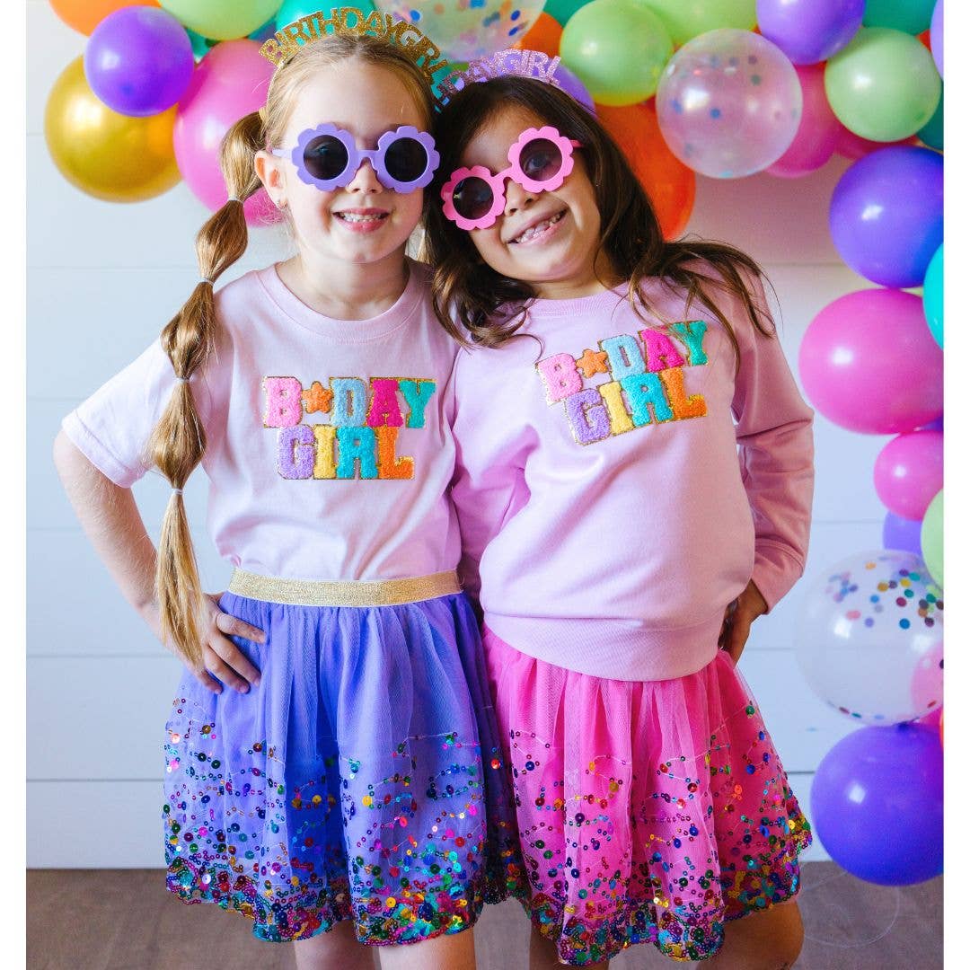 Raspberry Confetti Tutu - Dress Up Skirt - Kids Tutu: 6-8Y - Image 5