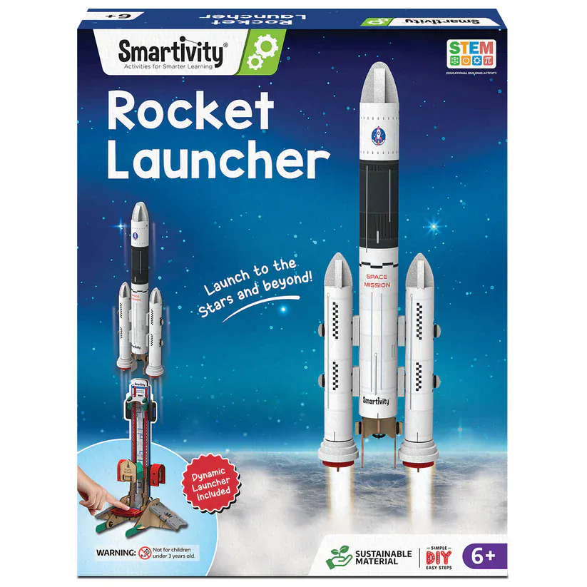 Rocket Launcher | DIY STEM Construction Toy | 6 + Years