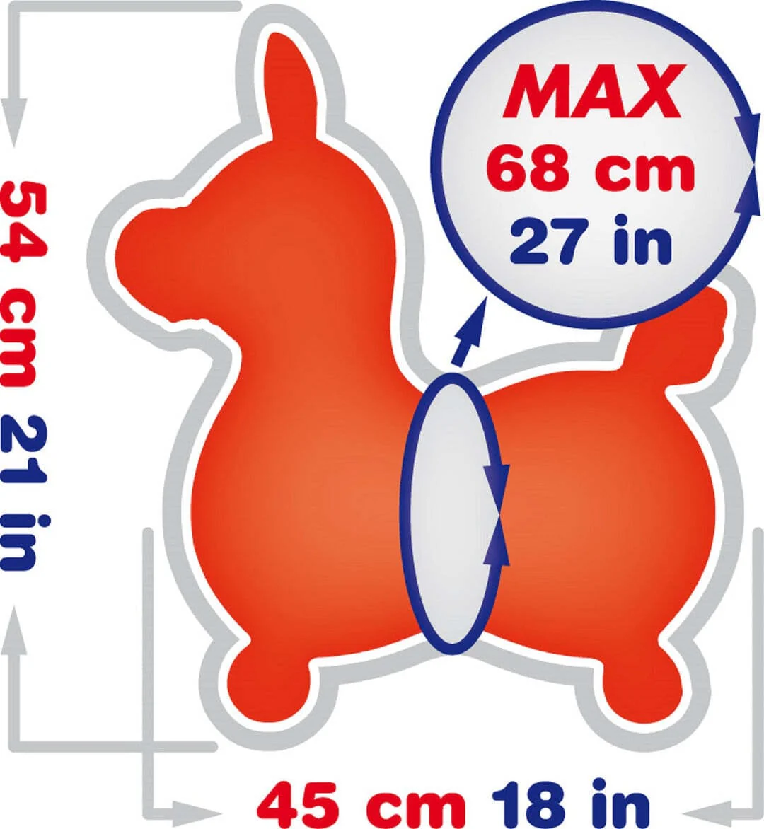 Rody Horse Blue W/Pump - Image 5