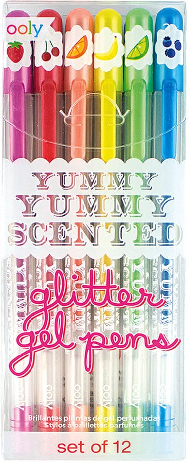 Yummy Yummy Scented Glitter Gel Pens - 12 pcs