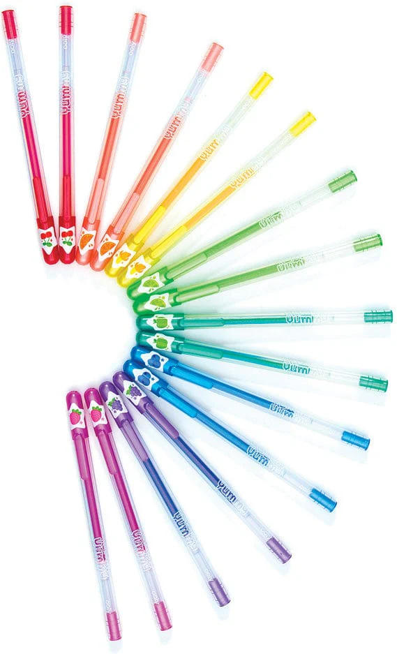 Yummy Yummy Scented Glitter Gel Pens - 12 pcs - Image 4