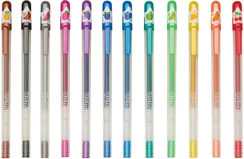 Yummy Yummy Scented Glitter Gel Pens - 12 pcs - Image 6