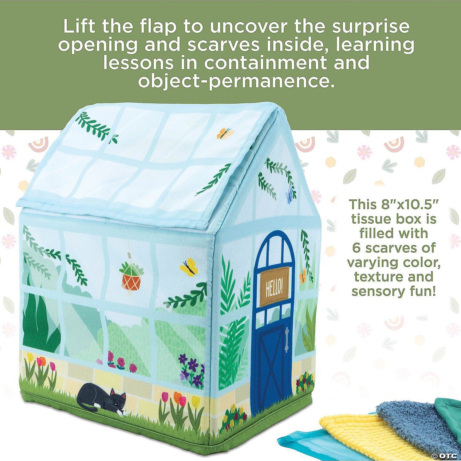 Sensory Sprouts Peek and Pull Tissue Box - Image 3