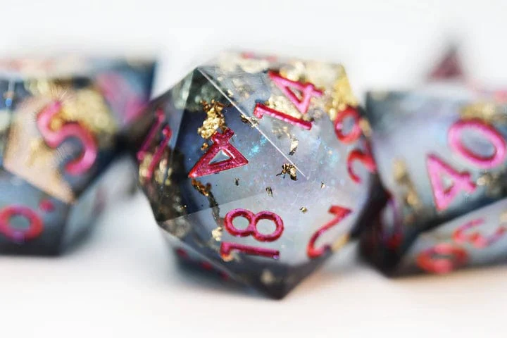 Sharp Edge Liquid Core RPG Dice Set - Crystal Asteroid - Image 3