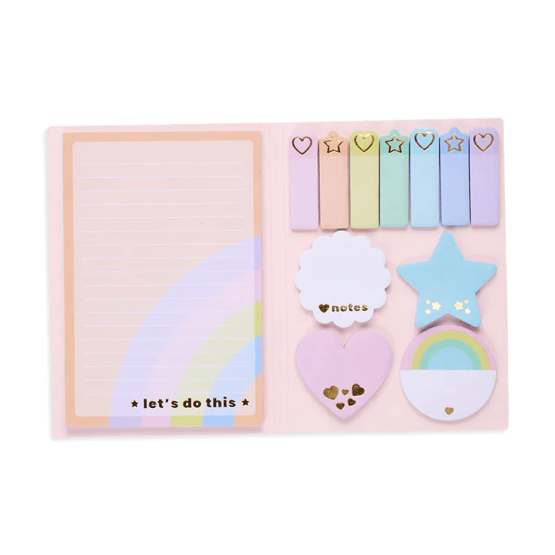 Side Notes Sticky Tab Note Set Pastel Rainbow - Image 2