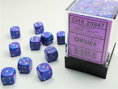 Speckled® 12mm D6 Silver Tetra™ Dice Block™ (36 dice) - Image 2