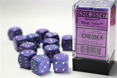Speckled® 16mm D6 Silver Tetra™ Dice Block™ (12 dice) - Image 2