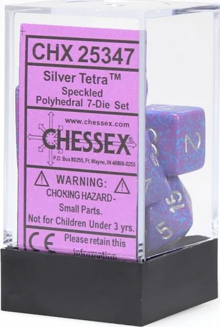 Speckled® Polyhedral Silver Tetra™ 7-Die Set - Image 2