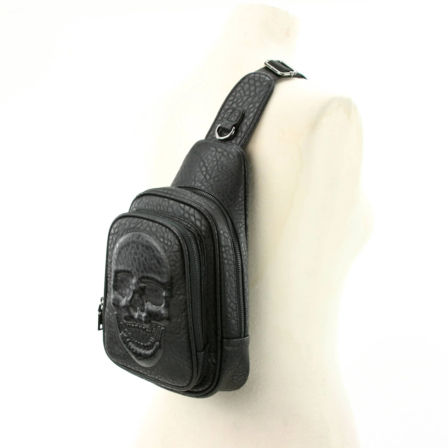 Skull Embossed Sling Bag - Image 2