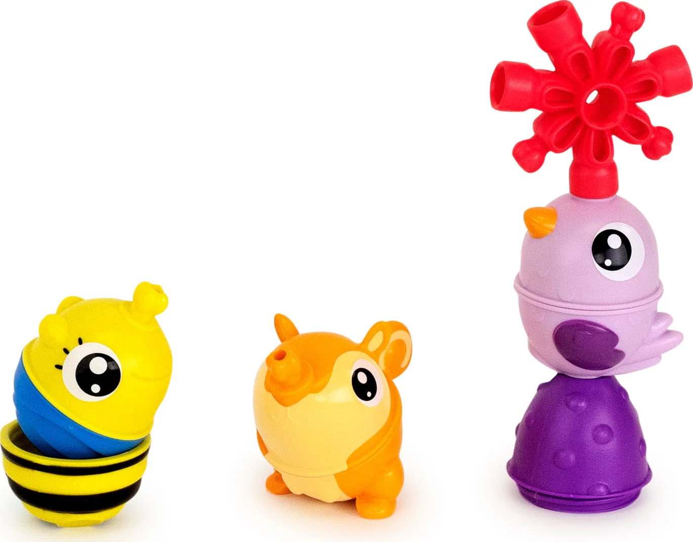 Tube Of Educational Beads  2 Animal Beads Purple  6 Pcs - Image 3