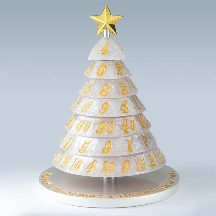Snow White Resin Christmas Tree Dice