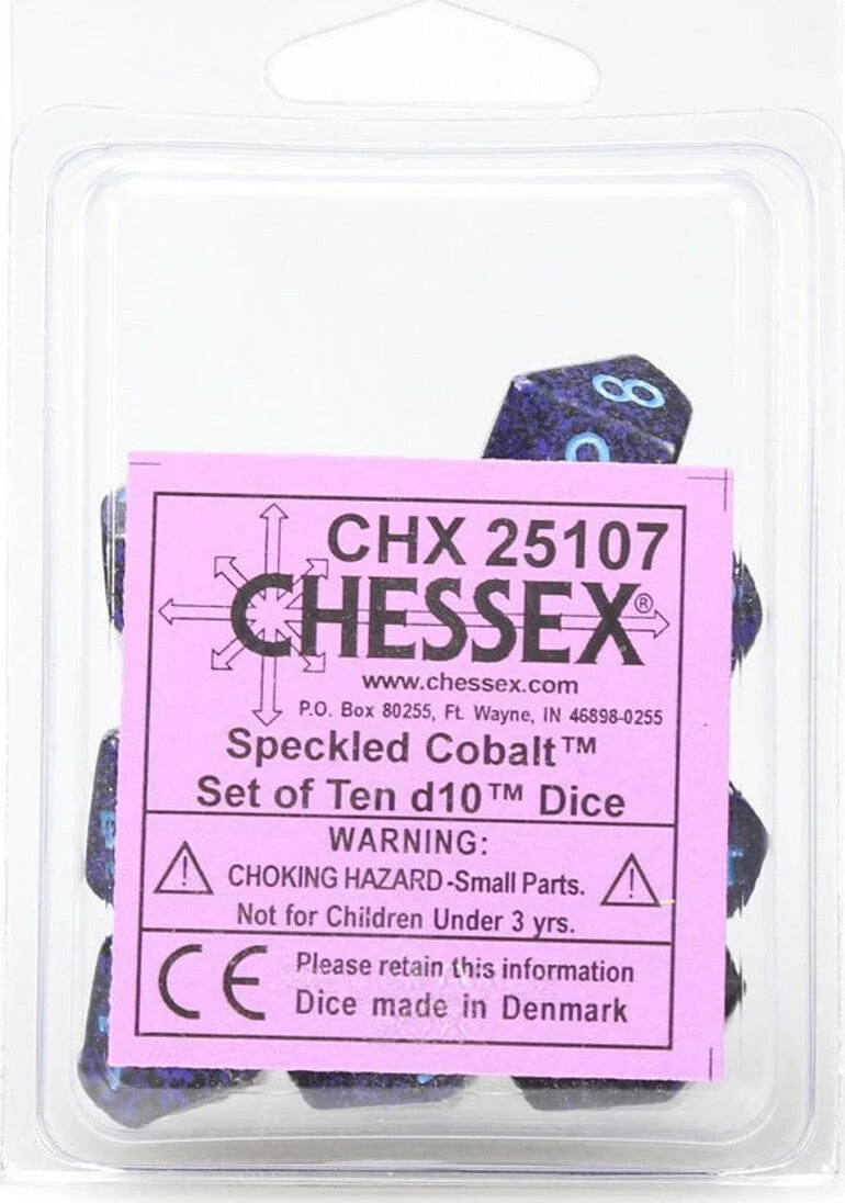 Speckled Cobalt d10 Set - Image 2