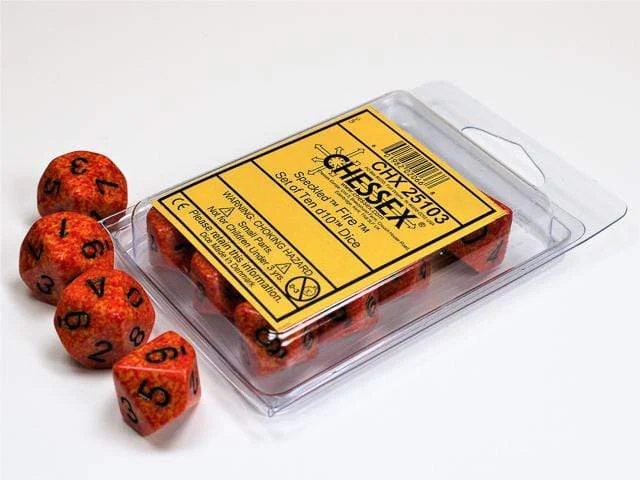 Speckled Fire d10 Set