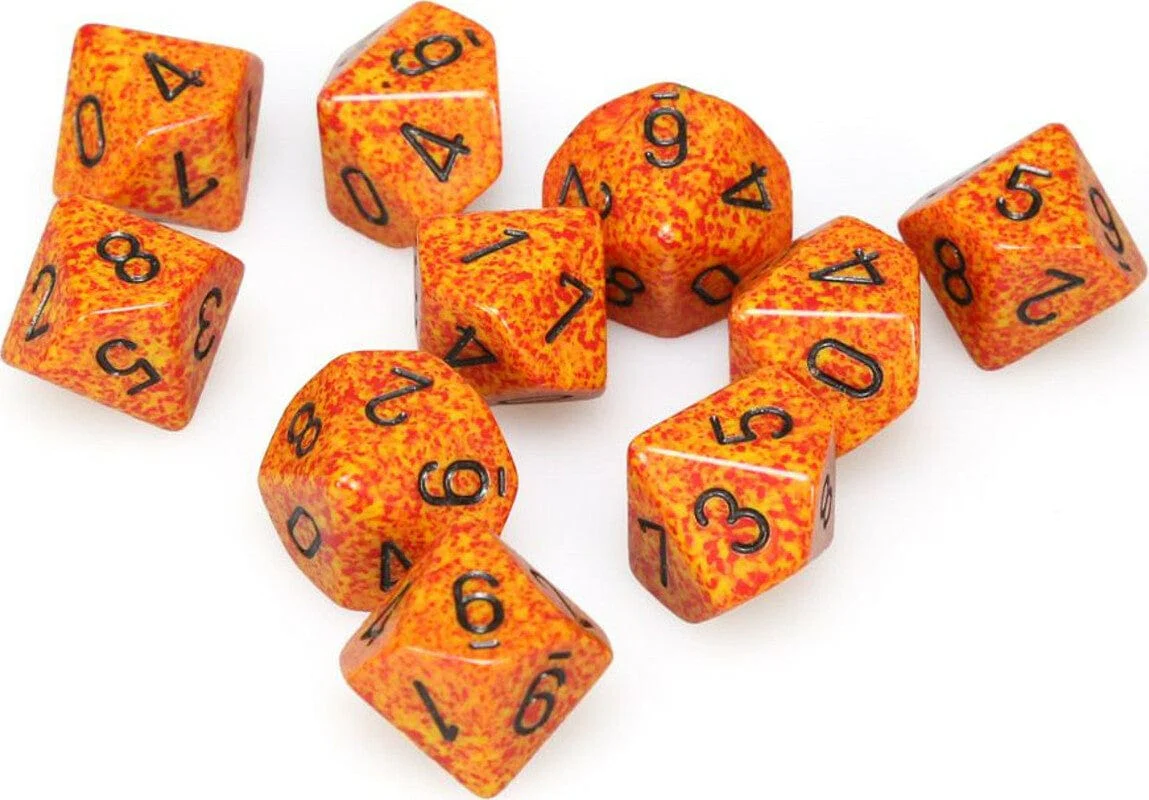 Speckled Fire d10 Set - Image 3
