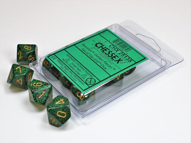 Speckled Golden Recon d10 set - Image 2