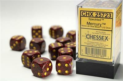 Speckled® 16mm D6 Mercury™ Dice Block™ (12 dice) - Image 3
