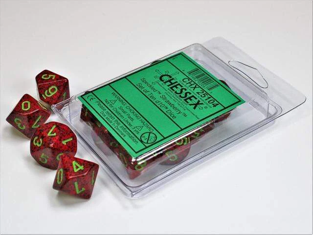 Speckled Strawberry 10d10 Set