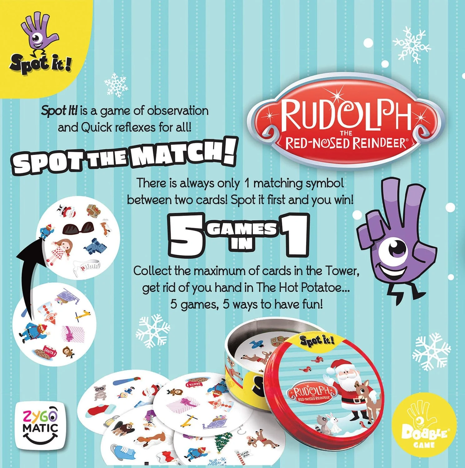 Spot It! Rudolph the Red-Nosed Reindeer - Image 5