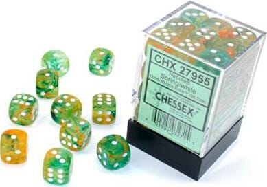 Nebula® 12mm D6 Spring/white Luminary™ Dice Block™ (36 dice) - Image 12